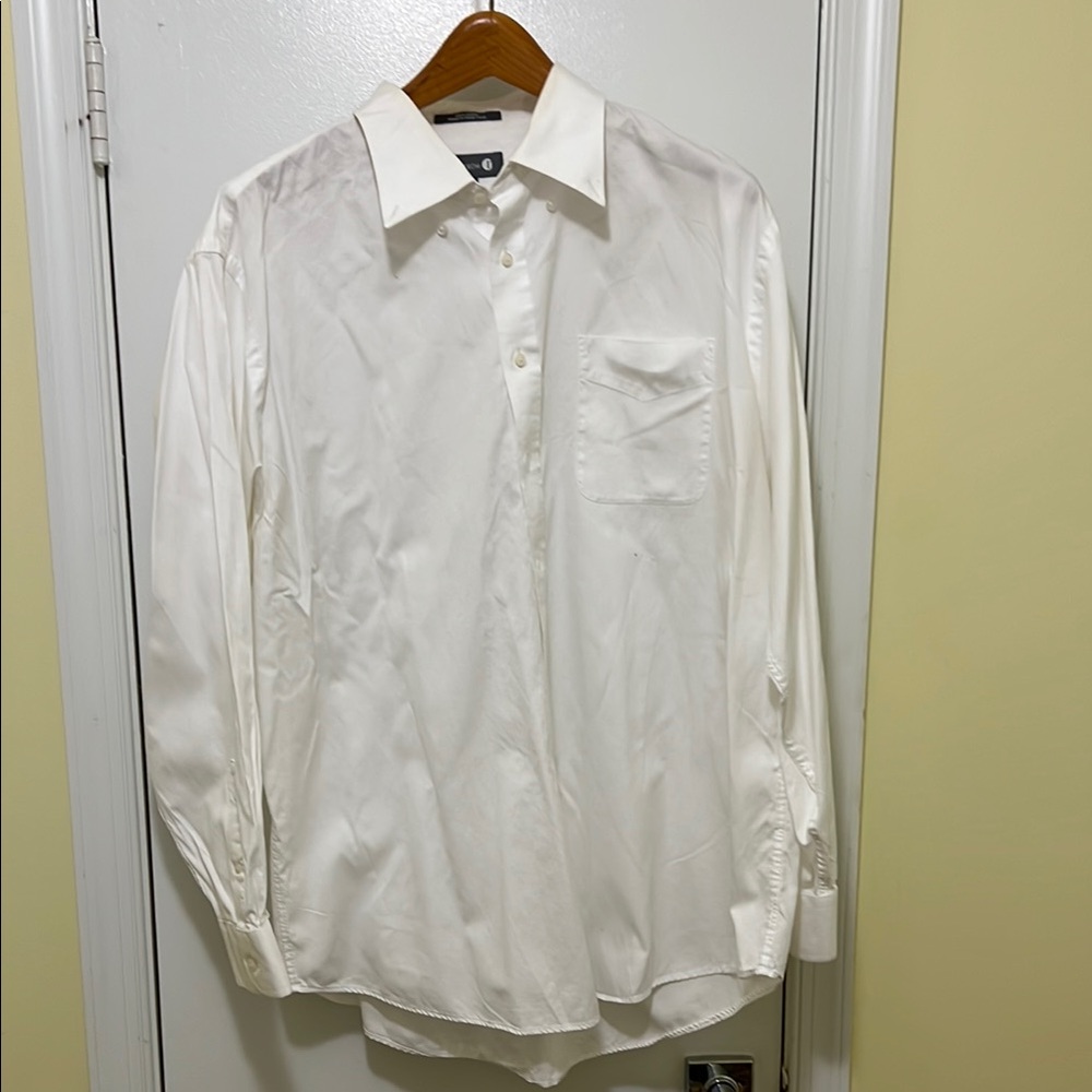 Nordstrom White Dress Shirt Tailored Cotton